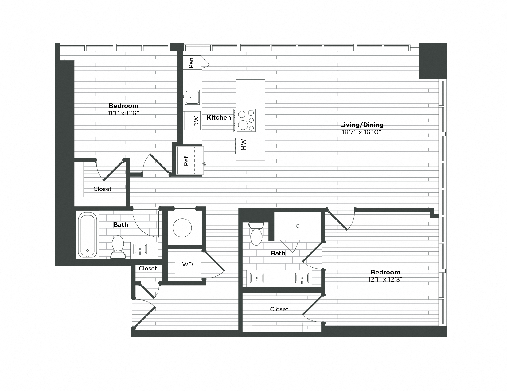 Apartment 0307 floorplan